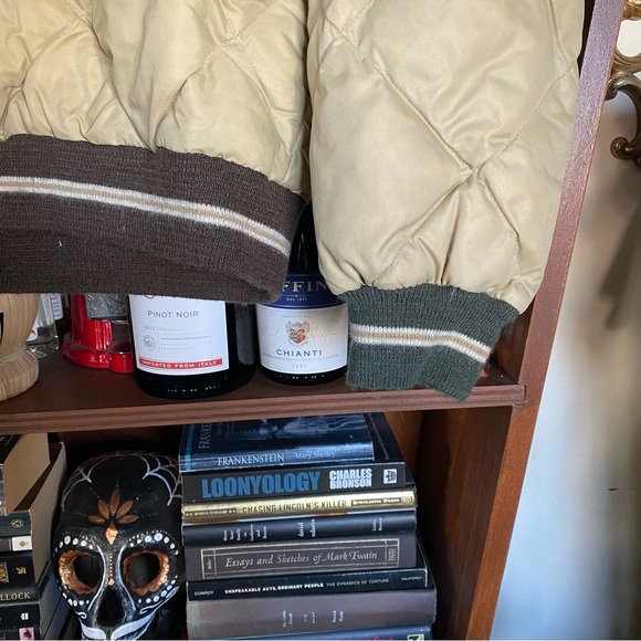 Vintage Eddie Bauer Men’s Quilted Goose Down Pullover Bomber Jacket size medium - Picture 5 of 7